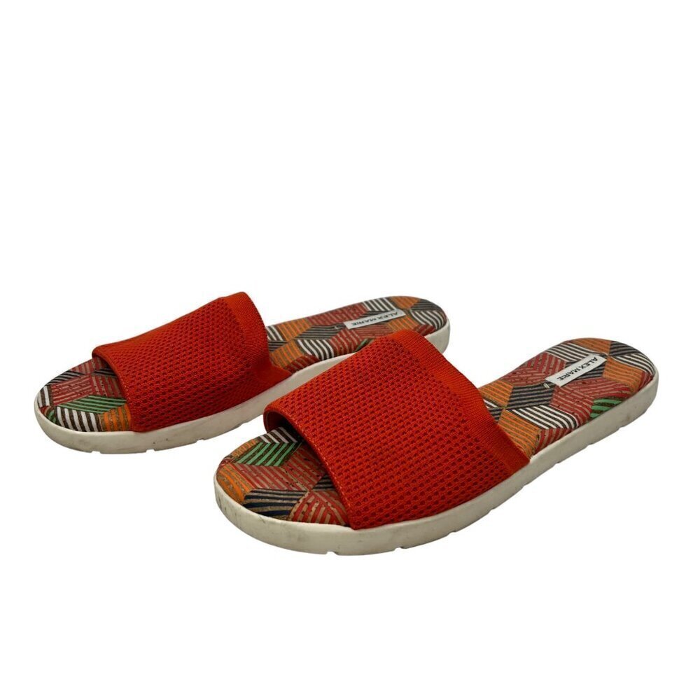 Alex Marie Women’s Mesh Orange/Multi Fashion Slides Size 7M